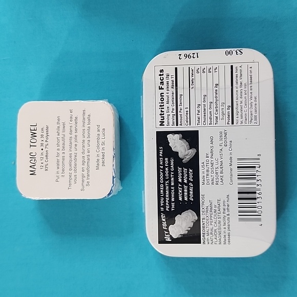 NWT Disneyland Magic Hand Towel and Mints Tin - Picture 2 of 6